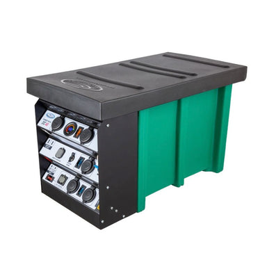 national-luna-dc-40-power-pack-black-and-green-font-corner-view-on-white-background