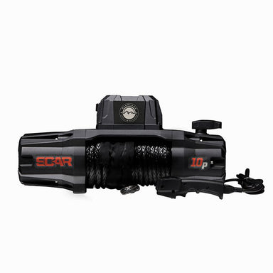 overland-vehicle-systems-scar-10s-winch-with-synthetic-rope-close-up-view-on-white-background