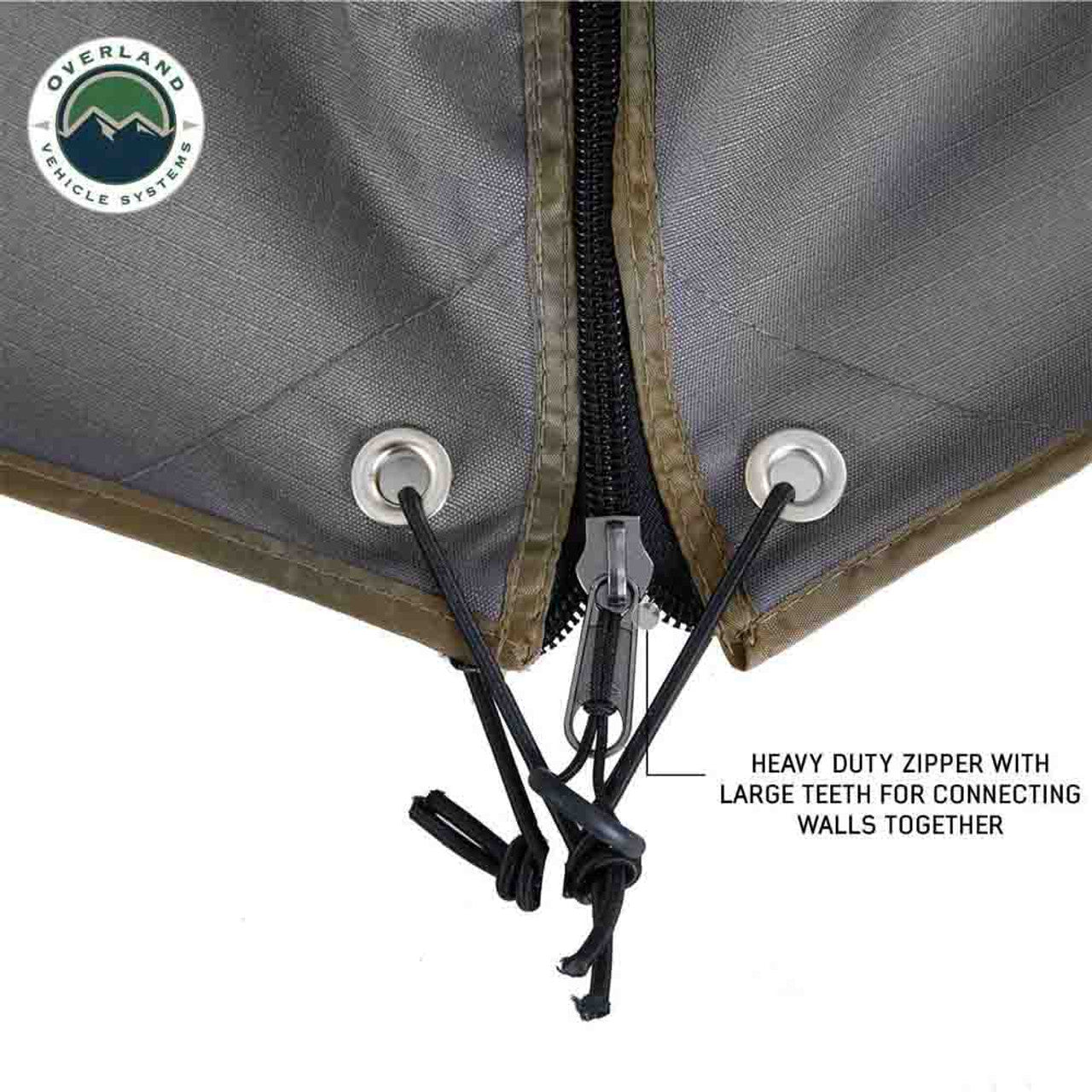 OVS HD Nomadic 270 Degree Awning Wall 1 with Door & Window - Driver Side