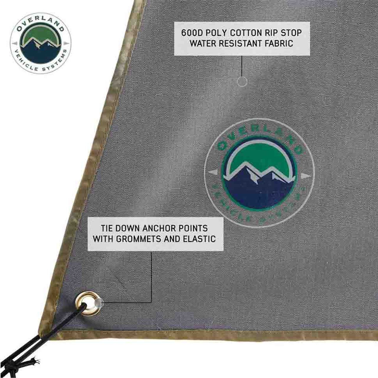 OVS HD Nomadic 270 Degree Awning Wall 1 with Door & Window - Driver Side