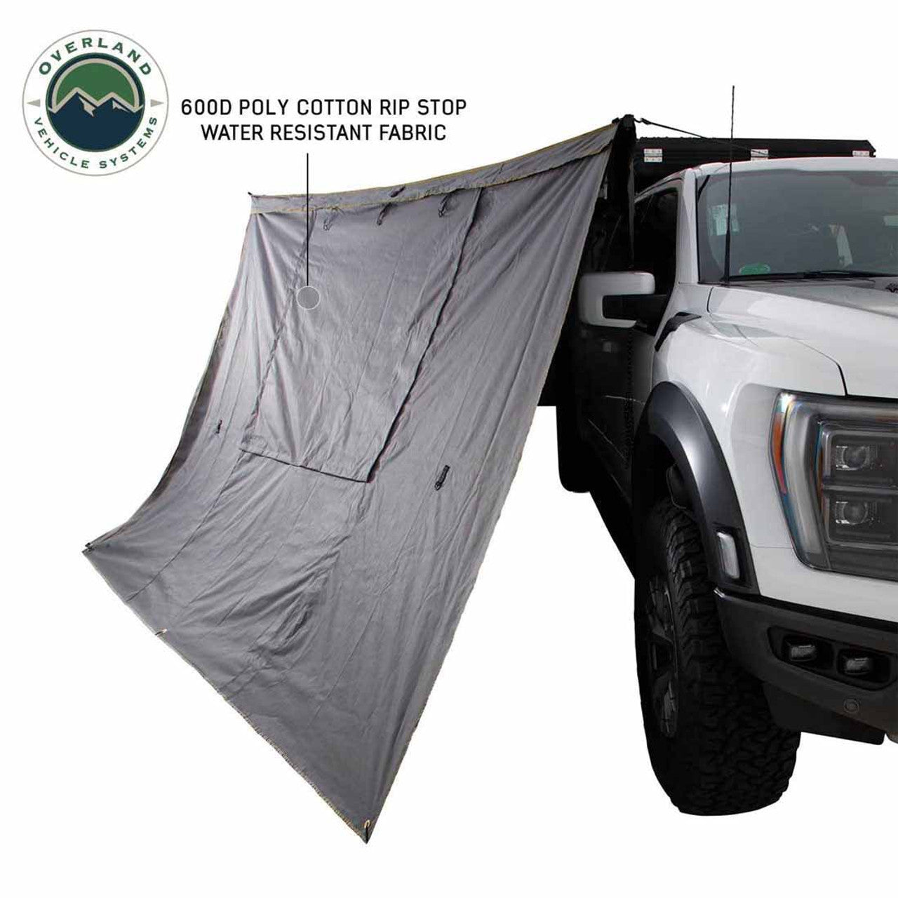 OVS HD Nomadic 270 Degree Awning Wall 1 with Door & Window - Passenger Side