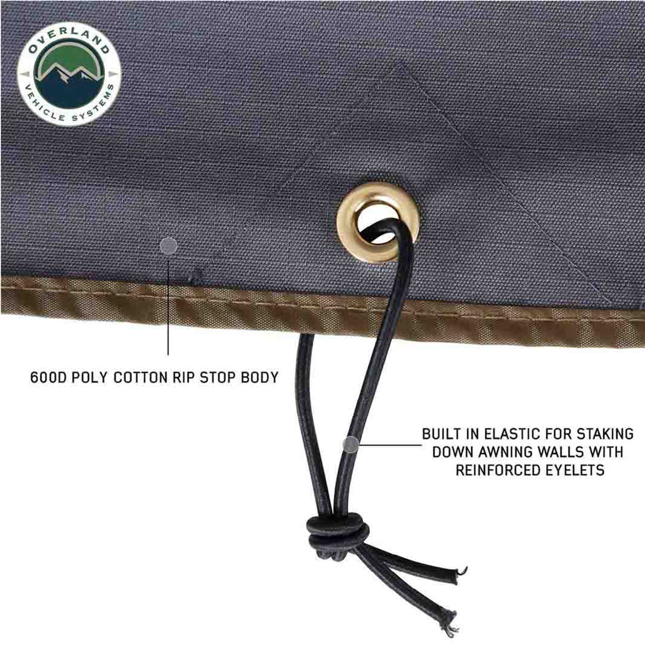 OVS HD Nomadic 270 Degree Awning - Wall 2 with Window - Passenger Side