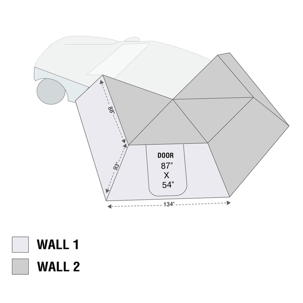 OVS HD Nomadic 270 LT Awning Wall 2 - Driver Side