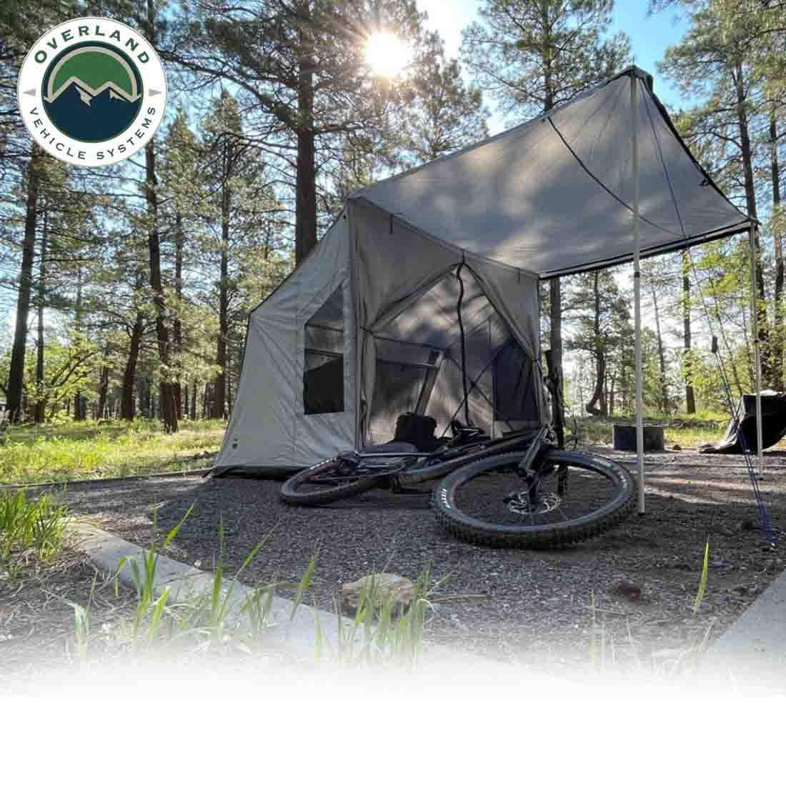 LD P.S.T. Portable Safari Ground Tent, Grey Body & Grey Trim