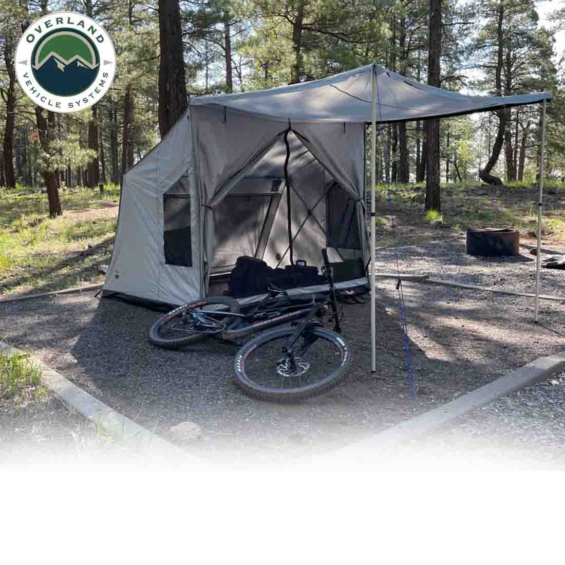 LD P.S.T. Portable Safari Ground Tent, Grey Body & Grey Trim