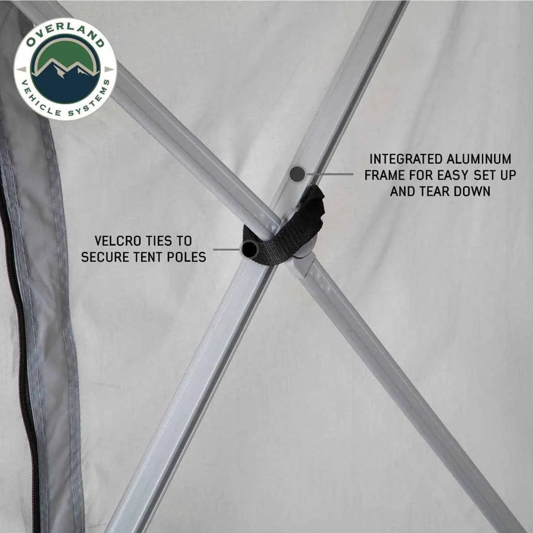 LD P.S.T. Portable Safari Ground Tent, Grey Body & Grey Trim