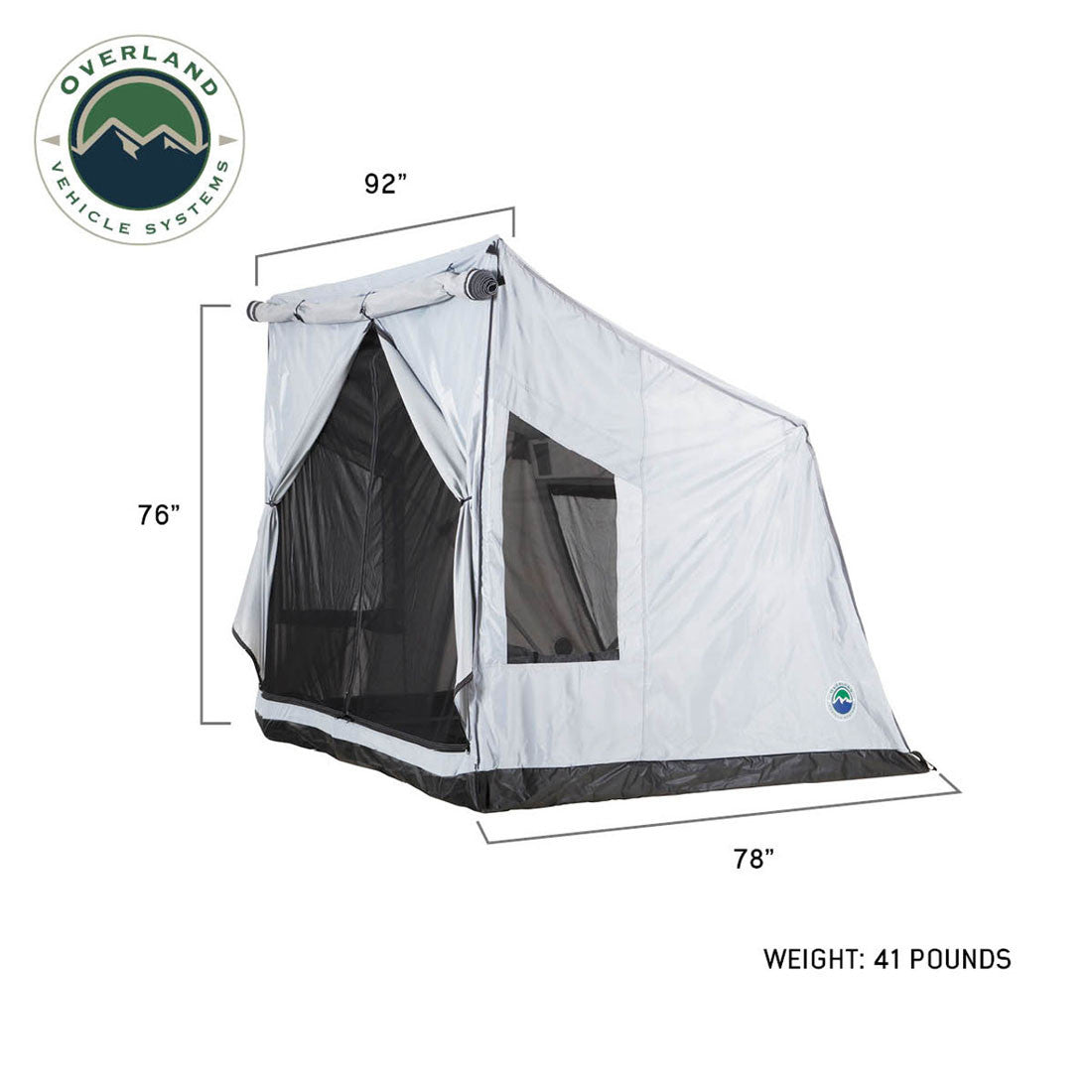 LD P.S.T. Portable Safari Ground Tent, Grey Body & Grey Trim
