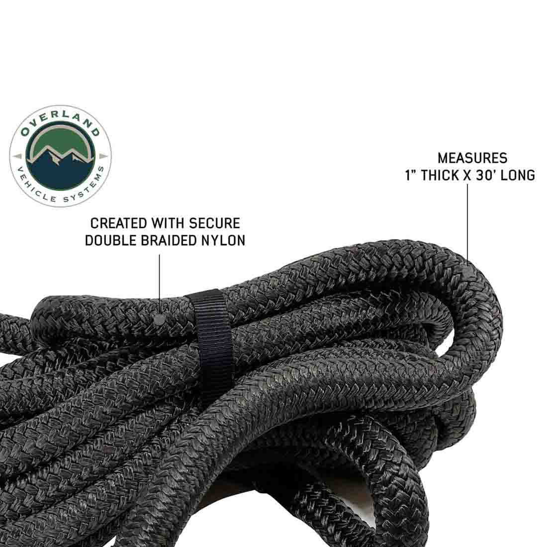 Brute Kinetic Recovery Strap 1" x 30' With Storage Bag - 30% stretch