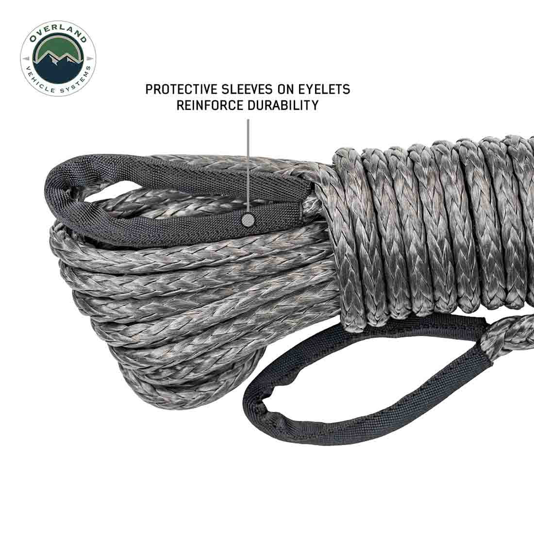 3/8" Brute Recovery Winch Line Extension 50' - 20,000 LB. - Gray