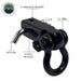Receiver Mount Recovery Shackle 3/4" 4.75 Ton Rated Black Universal