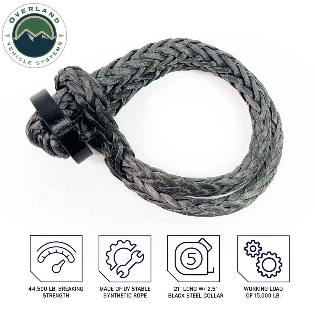 Soft Shackle 5/8" x 22" 44,500 lb. with Collar with Storage Bag