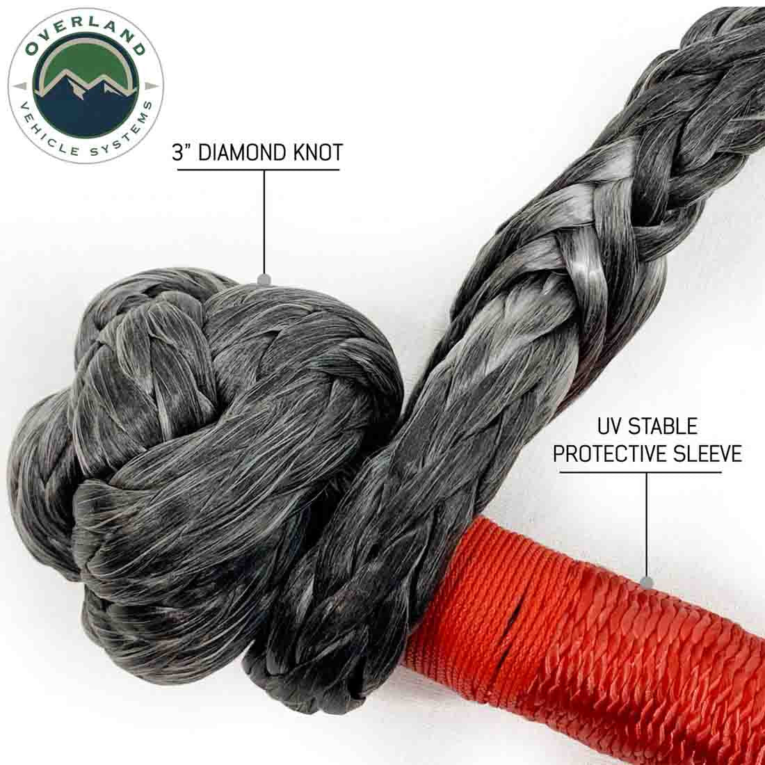 Soft Shackle 5/8" x 23" 44,500 LB. with Loop and Abrasive Sleeve with Storage Bag