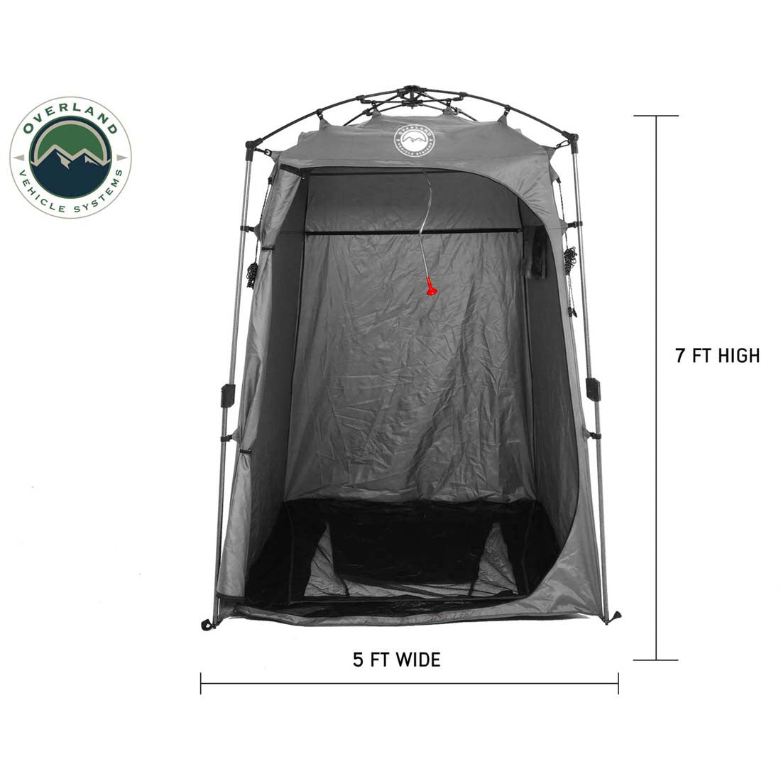 Portable Privacy Room with Shower, Retractable Floor and Amenity Pouches and More – Quick Set Up