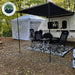 HD Nomadic 90 Degree Awning - Grey Body, Green Trim & Black Travel Cover