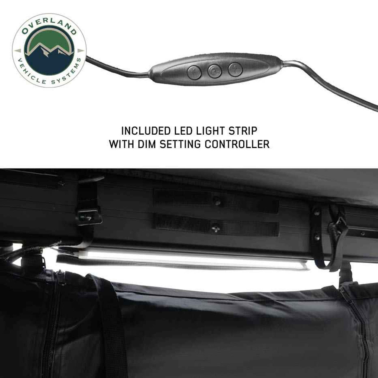 XD Nomadic 90 Degree Pivot Shower Awning - Quick Deploying w/Light Strip & Black Out