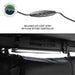 XD Nomadic 90 Degree Pivot Shower Awning - Quick Deploying w/Light Strip & Black Out