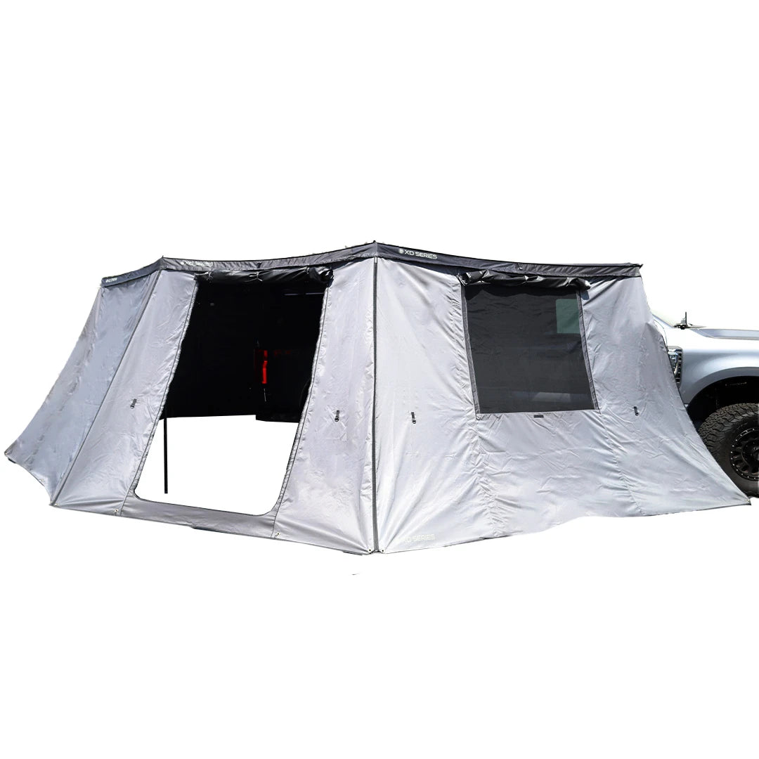 OVS XD Nomadic 270 Grey Hex Awning Walls - Reflective Overlay with Black Out Undercoats and Storage Bag