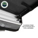 HD Nomadic 90 Degree Awning - Grey Body, Green Trim & Black Travel Cover