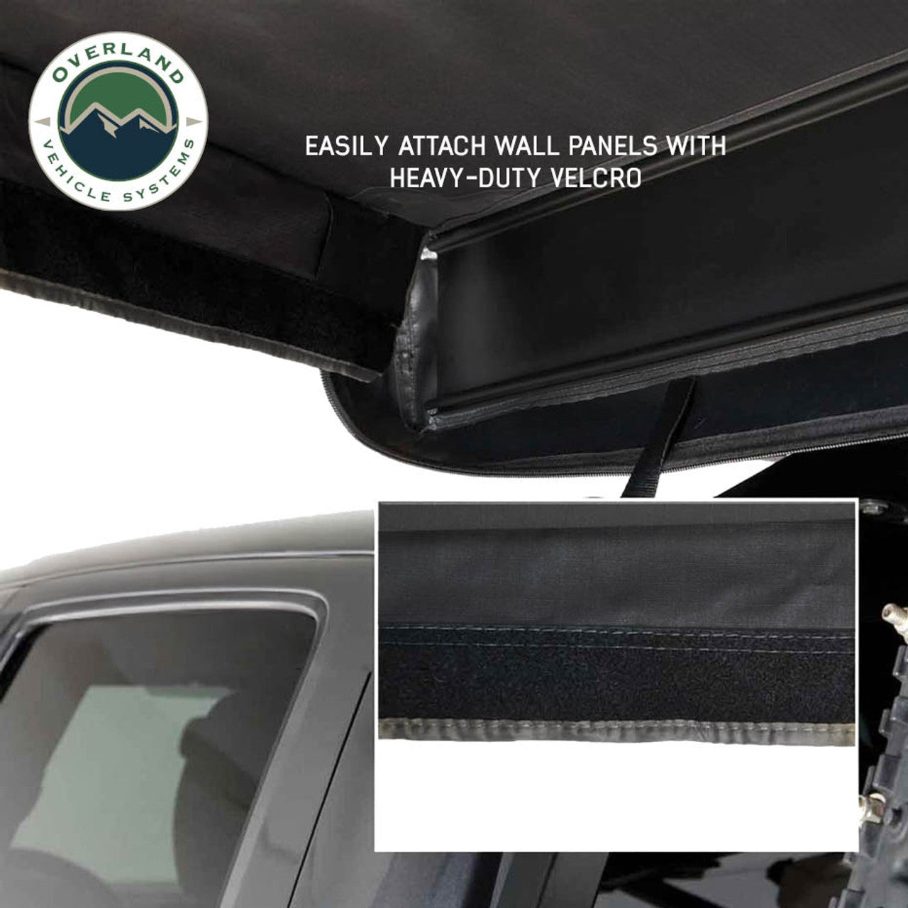 XD Nomadic 270 LTE Awning Walls - Black Fabric and Trim