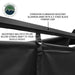 XD Nomadic 90 Degree Pivot Shower Awning - Quick Deploying w/Light Strip & Black Out