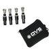 4 Piece Adjustable Tire Deflator Kit & Storage Bag - (PSI 10-30 lbs.)