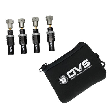 4 Piece Adjustable Tire Deflator Kit & Storage Bag - (PSI 10-30 lbs.)