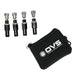4 Piece Adjustable Tire Deflator Kit & Storage Bag - (PSI 10-30 lbs.)