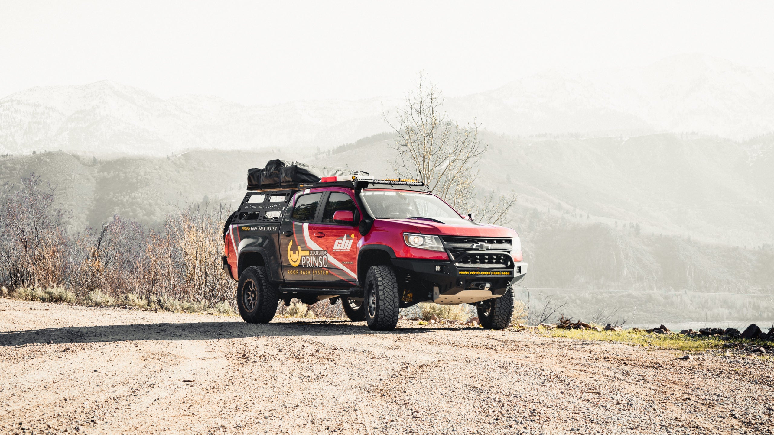CBI Chevy Colorado Sheet Metal Style Bed Rack | Short Bed Cab Height