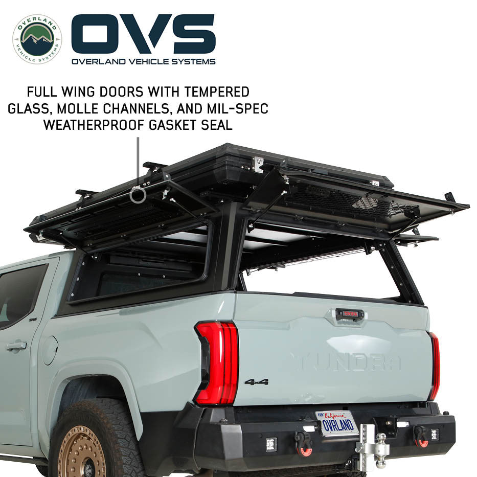 OVS Expedition Pro+ Truck Cap - 2016-2023 Toyota Tacoma 5 ft. Bed