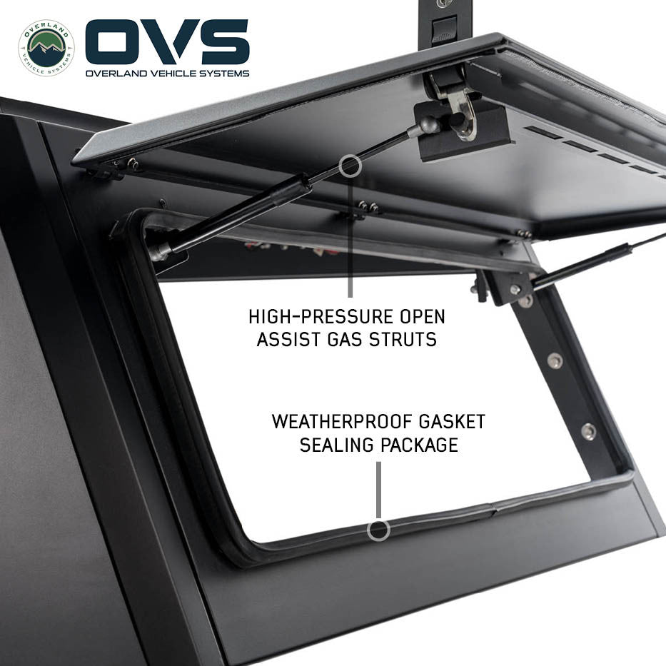 Expedition - Truck Cap W/Full Wing Doors, Front and Rear Windows & 3rd Brake Light