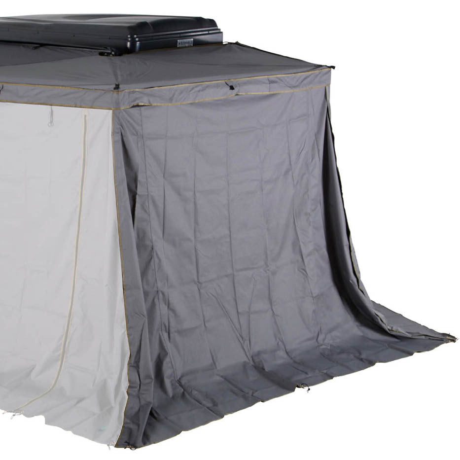 HD Nomadic 270 LTE Awning Walls - Dark Grey with Green Trim