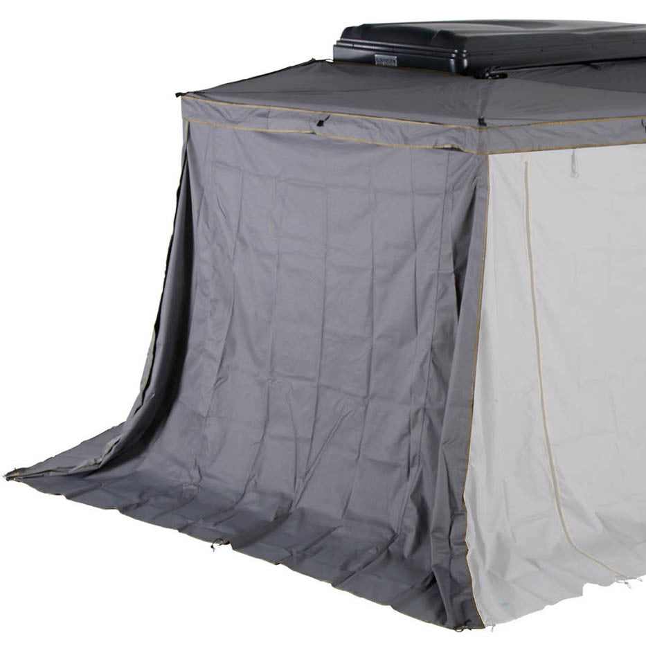 HD Nomadic 270 LTE Awning Walls - Dark Grey with Green Trim