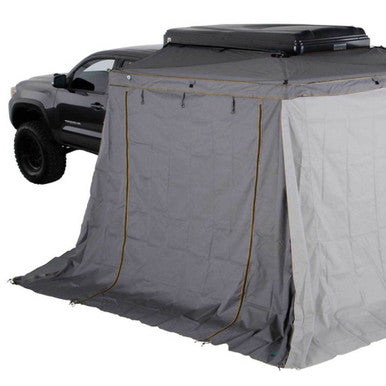 HD Nomadic 270 LTE Awning Walls - Dark Grey with Green Trim