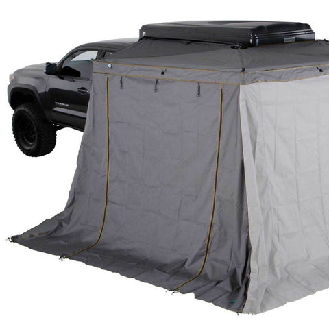 HD Nomadic 270 LTE Awning Walls - Dark Grey with Green Trim