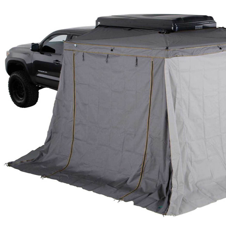 HD Nomadic 270 LTE Awning Walls - Dark Grey with Green Trim
