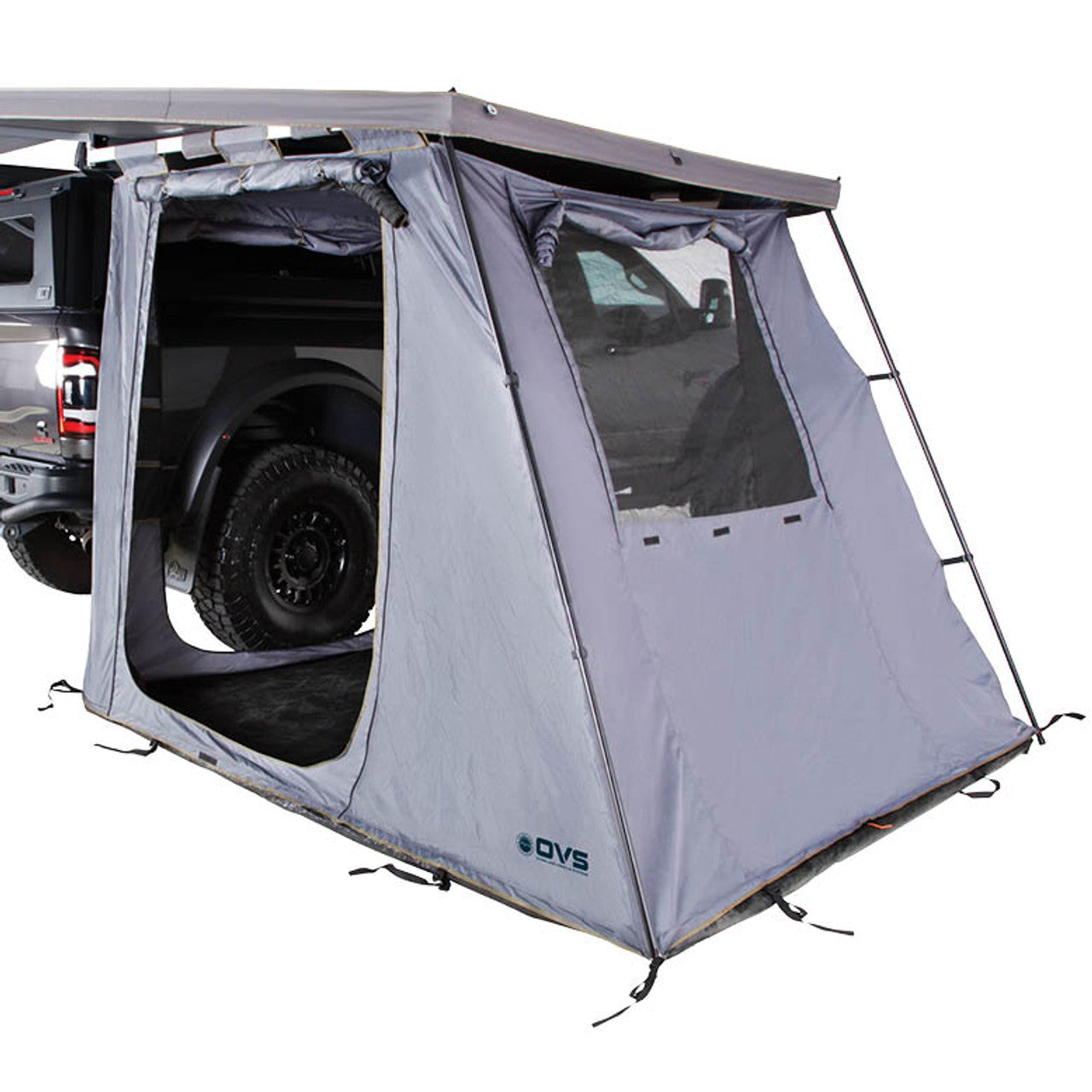 OVS HD Nomadic 270/180 Degree Awning Annex Room Enclosure - Grey Body, Green Trim