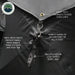 Hub Centric Ground Tent - Black Body & Grey Rainfly
