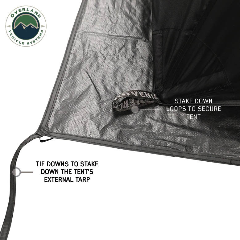 Hub Centric Ground Tent - Black Body & Grey Rainfly