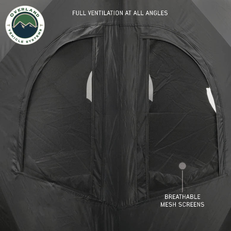 Hub Centric Ground Tent - Black Body & Grey Rainfly