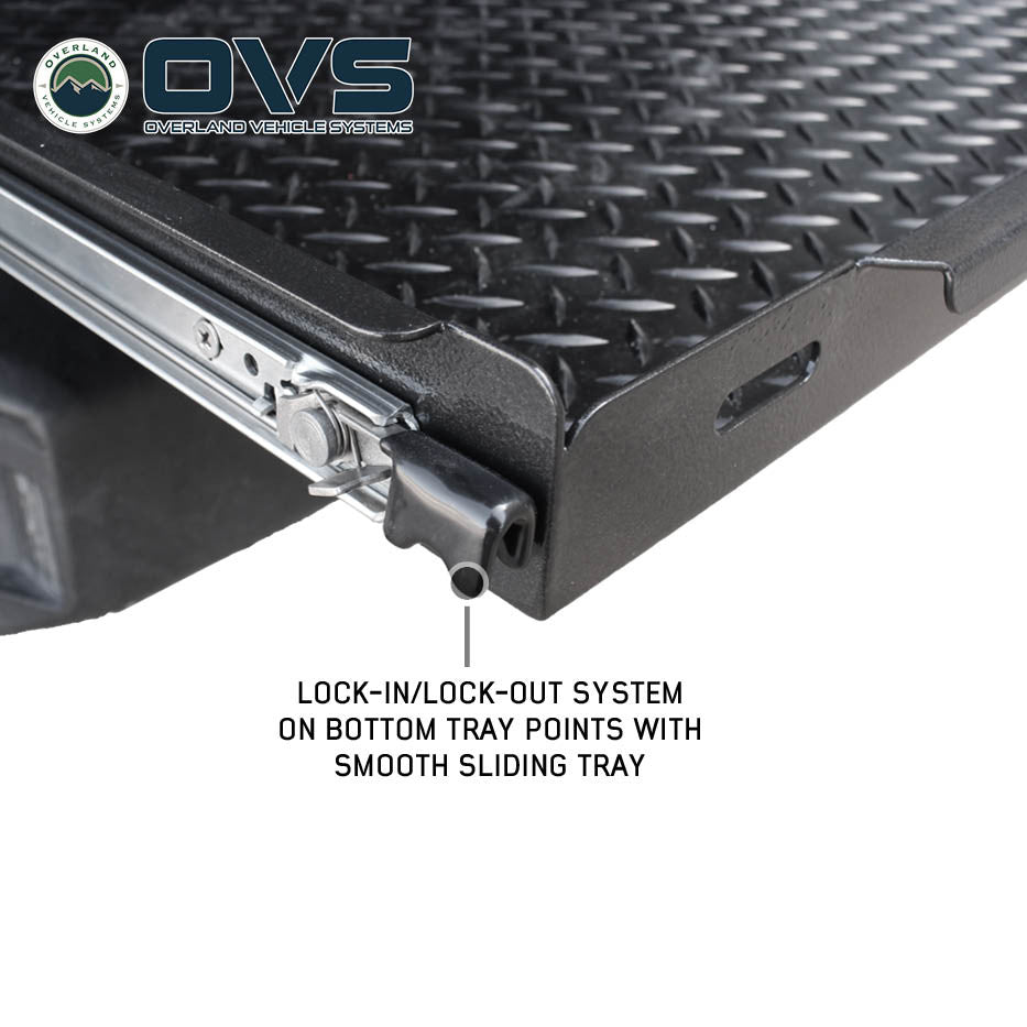 Cargo Storage Rack with Shelf and Sliding Extension for Jeep JL and SUVs