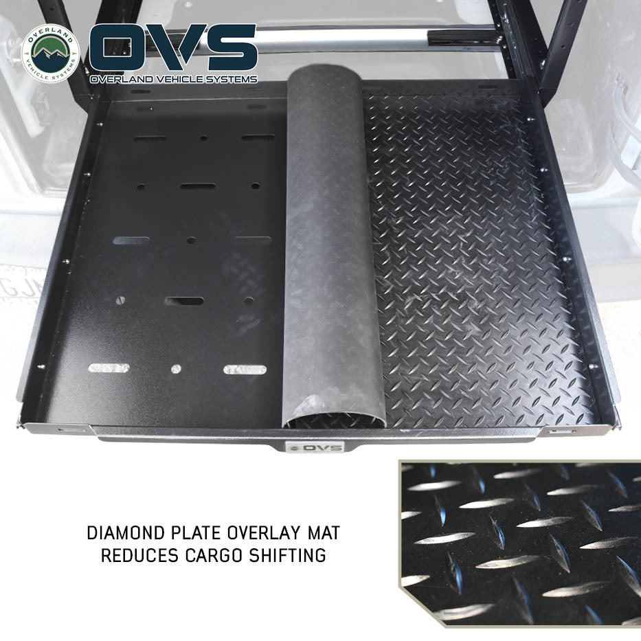 Cargo Storage Rack with Shelf and Sliding Extension for Jeep JL and SUVs