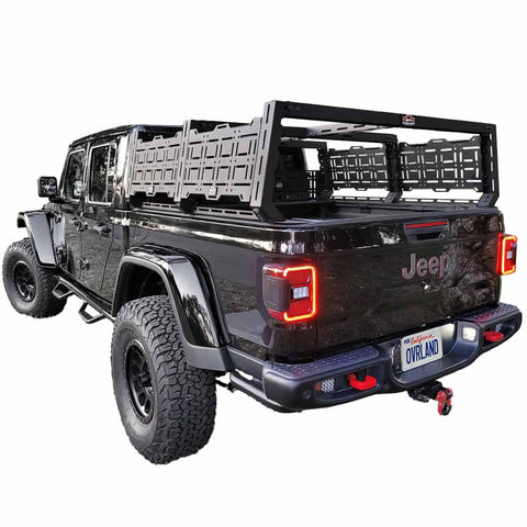 Ruff Rax Bed Rack - 2018-2026 Jeep Gladiator 5 ft - Modular Storage System
