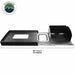 Large Refrigerator Tray and Sink Slide - Black Powder Coat Universal
