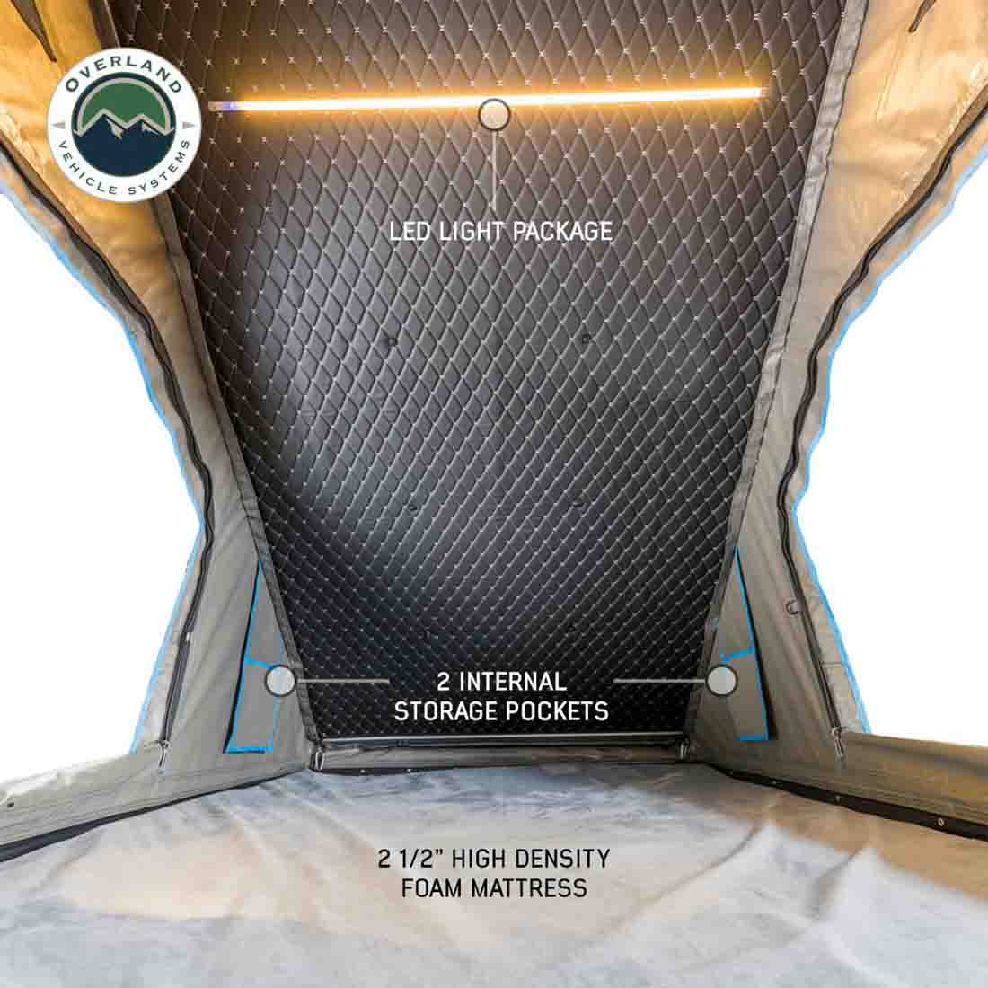 MagPak - Camper Shell/Roof Top Tent Combo with Lights, Rear Molle Panel, Side Tie Downs, Front & Rear Windows