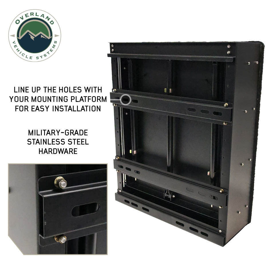 Mid Size Cargo Box Kitchen With Slide Out Sink, Cooking Shelf and Work Station