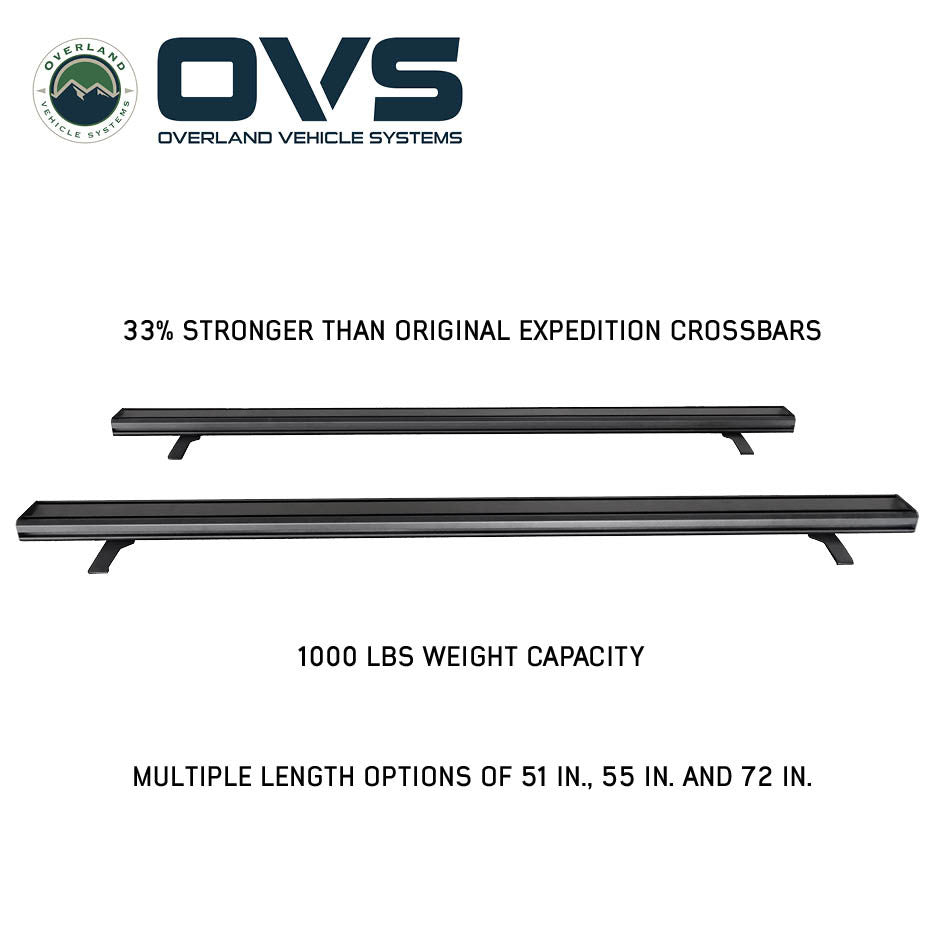 Pro Crossbars with End Caps and Brackets - Sold in Pairs