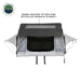 HD Nomadic 3 Person Arctic White Extended Soft Shell Roof Top Tent, White Body Dark Grey Rainfly