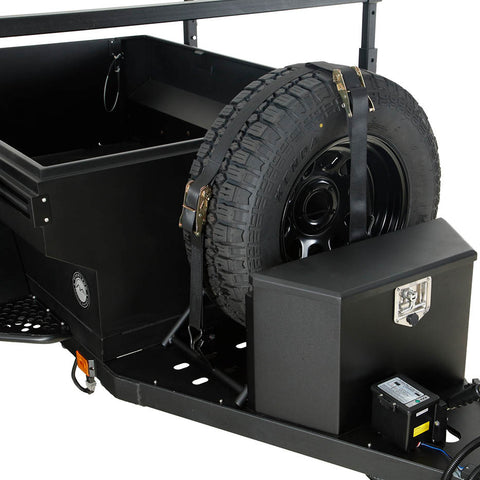 Spare Tire Carrier with Mounting Hardware for Off Road Trailer
