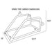 Spare Tire Carrier with Mounting Hardware for Off Road Trailer