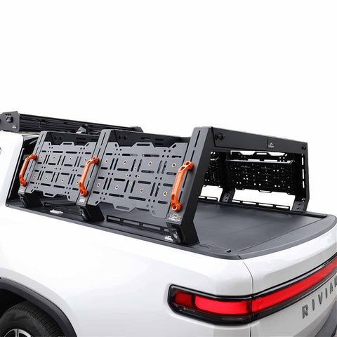 Ruff Rax Bed Rack - 2021-2026 Rivian R1T 4.5 ft - Modular Storage System